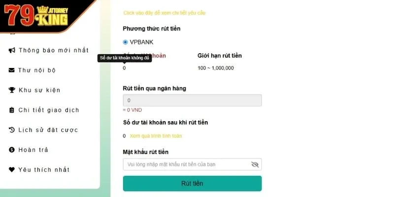 Bí quyết vàng để Rút tiền 79KING không bao giờ thất bại